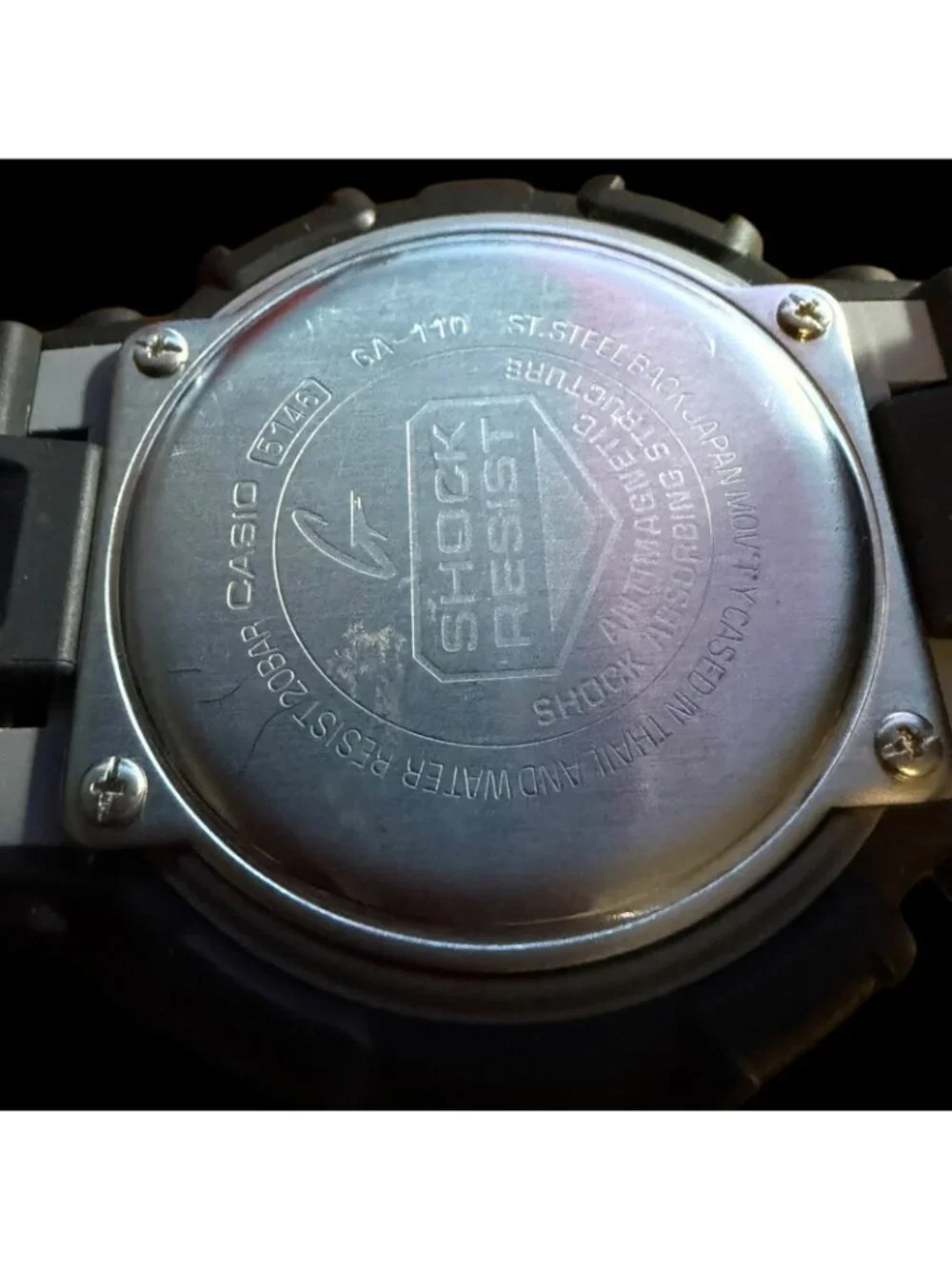 Casio G-Shock GA-110 Shock Resist 200M WR Black Ana-Digi Men's Watch (5146)